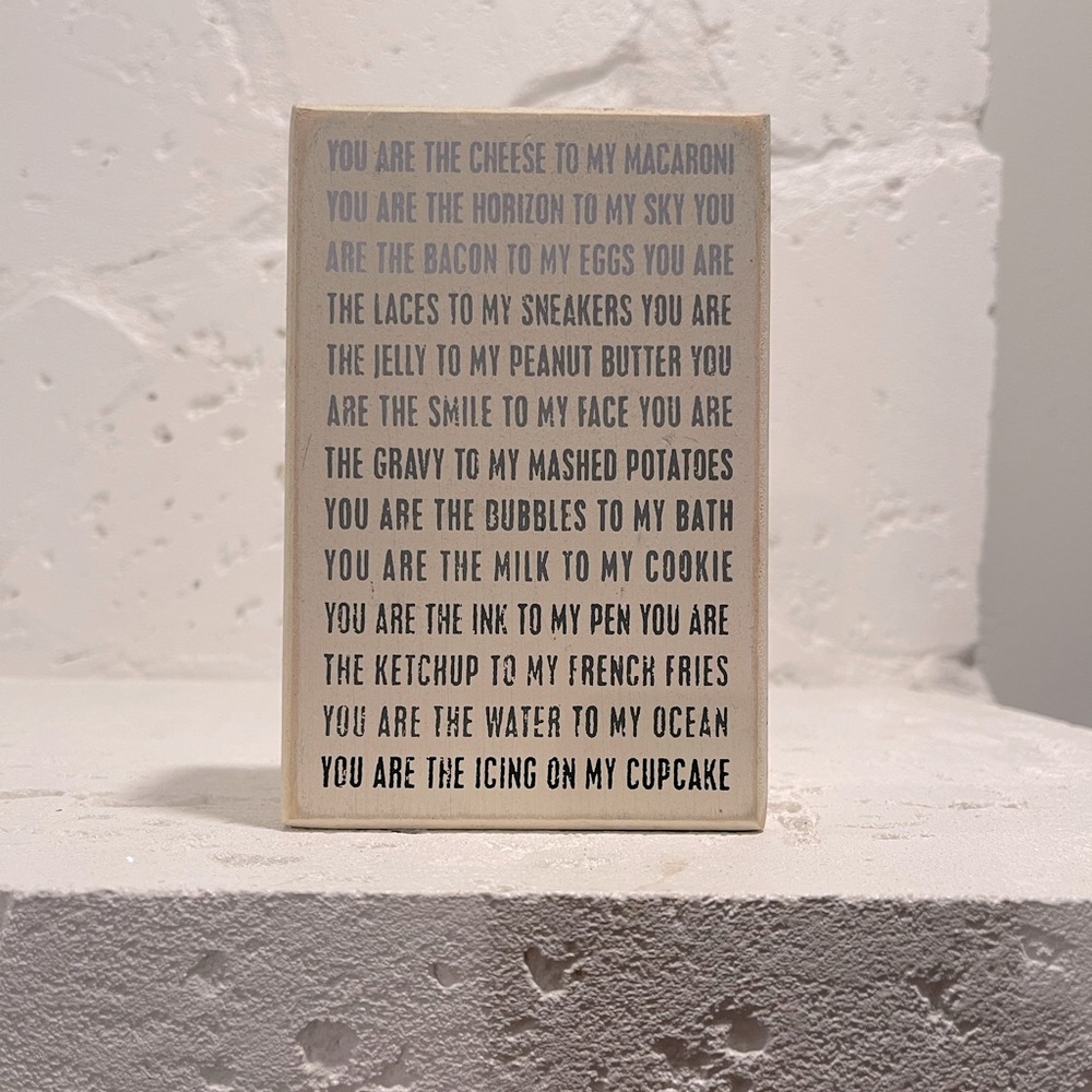 Cute wooden decor sign